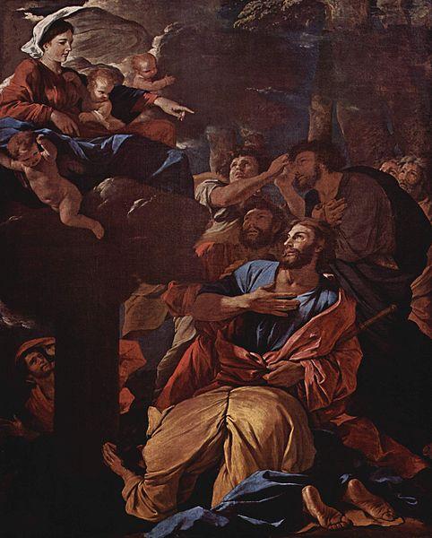 Nicolas Poussin The Apparition of the Virgin to Saint James the Great oil painting image